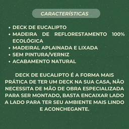 Deck de Eucalipto 50x50 Natural - 7