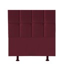Ver imagem 1 de Cabeceira Poliana Cama Box Solteiro 100 Cm Suede Bordo