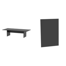 Kit com Mesa para Reunião 6 Lugares e Painel para Tv até 37 Polegadas - 2