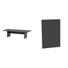 Kit com Mesa para Reunião 6 Lugares e Painel para Tv até 37 Polegadas - 2