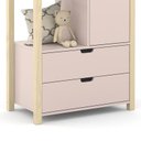 Ver imagem 4 de Armário Organizador Kids Liv com 2 Portas e 2 Gavetas Rosê/Natural - Matic Móveis