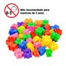 Brinquedo de Montar Interativo Plastico Blocos Infantil Coloridos Formas Triangulo Quadrado Circulo - 3