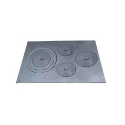 Chapa Paraná Fogão Lenha 4 Furos Com Tampa 68x49cm - 1