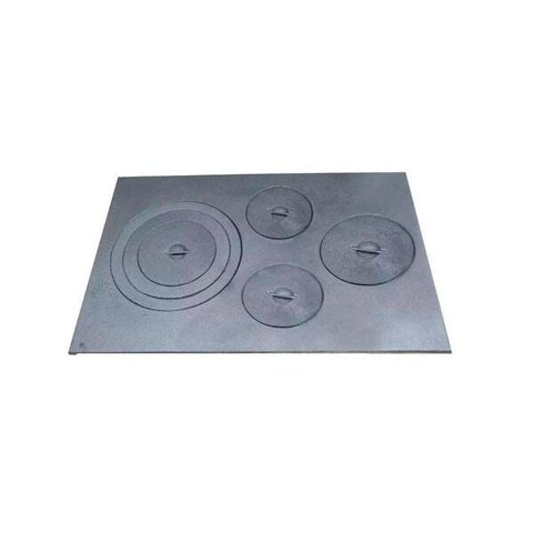 Chapa Paraná Fogão Lenha 4 Furos Com Tampa 68x49cm