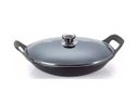 Ver imagem 1 de Panela Risoto De Ferro Fundido Com Tampa De Vidro - 5 L - Preto