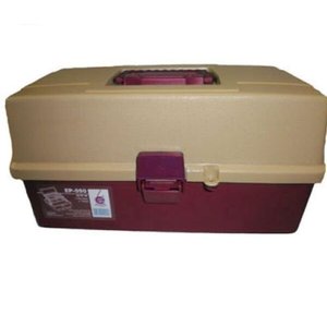 Caixa Estojo Organizador Emifran Elite 14,5 Prof. c/ 2 Bandeja Mod. EP-091