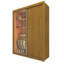 Ver imagem 4 de Guarda-Roupa Solteiro 2 Portas com 1 Porta Reflectante com LED 100% MDF Royale