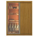 Ver imagem 2 de Guarda-Roupa Solteiro 2 Portas com 1 Porta Reflectante com LED 100% MDF Royale