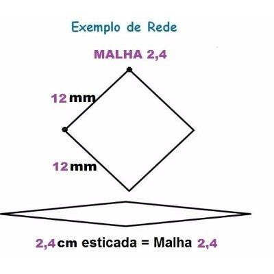Pano de Rede Malha 2,4 (Para Lambari e Camarão) 0,20x12x100x100 Mts - 3