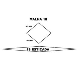 Rede De Pesca Malha 18 (9 Cm Entre Nós) 0,40x90x48x100 Mts - 3