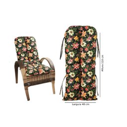 Almofáda Impermeável para Cadeiras Poltrona Sofá Fibra Sintética - 1