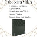 Ver imagem 3 de Cabeceira Solteiro 88 cm Milan Veludo Verde Soon