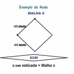 Pano Rede Malha 8 (4cm Entre Nós) 0,35x40x48x100 Mts - 3