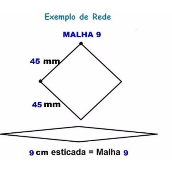 Pano Rede Malha 9 (4,5cm Entre Nós) 0,30x45x48x100 Mts - 3