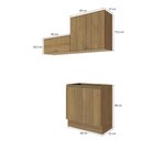 Ver imagem 2 de Lavanderia Modulada Kappesberg Celeste 3 Peças Nogueira 160cm