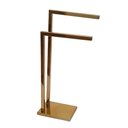 Ver imagem 2 de Toalheiro Duplo Pia Bancada Lavabo Porta Toalhas 45cm Linha Larissa Dourado