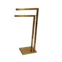 Ver imagem 1 de Toalheiro Duplo Pia Bancada Lavabo Porta Toalhas 45cm Linha Larissa Dourado