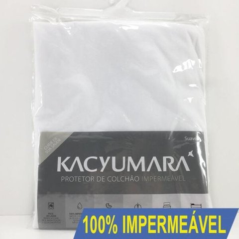 Protetor De Colchão Impermeável Berço 70x1,30x20 - Kacyumara, Cor: Branca