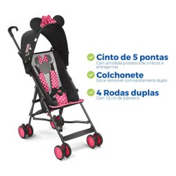 Carrinho de Bebê Guarda Chuva Minnie Disney Multkids Baby - 7