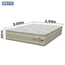 Ver imagem 2 de Colchão King Gazin Super Duetto - Pillow Duplo 193x203x030, Cor: Marrom, Tamanho: