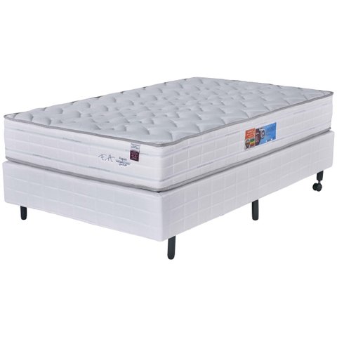 Cama Box Aspen Solteirão Fa Maringá 097x203x068, -  Branca, Tamanho: Solteirão