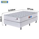 Ver imagem 2 de Cama Box Aspen Solteirão Fa Maringá 097x203x068, - Branca, Tamanho: Solteirão