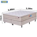 Ver imagem 2 de Cama Box Fa Classic Casal Fa Maringá 138x188x073, - Bege, Tamanho: Casal