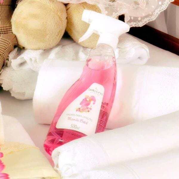 Aroma para Lençóis Mamãe Bebê 500ml - Bella Luna, Cor: Rosa, Tamanho: 500ml - 2