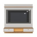 Ver imagem 7 de Painel para TV até 60 Polegadas com LED e 2 Portas Multimóveis Crcol-PTV030 Off White/Madeirado