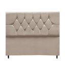 Ver imagem 5 de Cabeceira para Cama Box Estofada King 195 Cm Suede Madri Bege