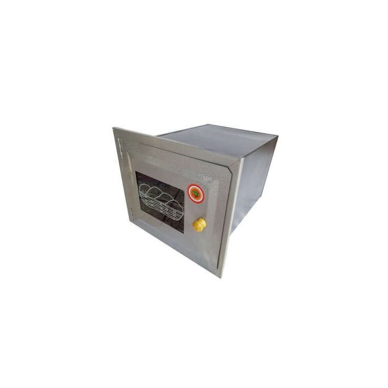 Forno Para Fogão A Lenha N°3 Frente Vidro Sem Cinzeiro 50x35x30cm
