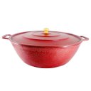 Ver imagem 1 de Tacho Restaurante Alça De Alumínio Fundido Craqueado 12cm - Vermelho