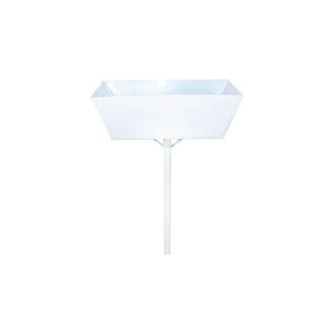 Lixeira de Rua Modelo Retangular 60cm Branca