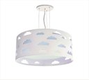 Ver imagem 1 de LUSTRE PENDENTE NUVENS DUPLO COM RECORTES 40X16