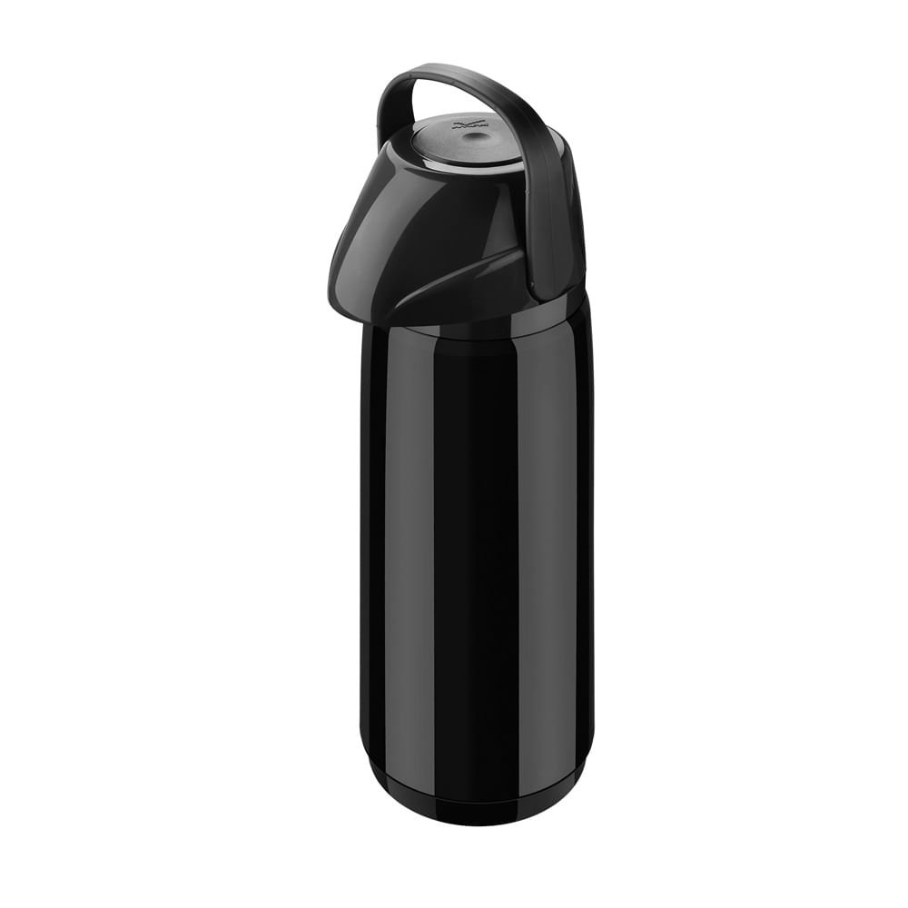 Garrafa Térmica Air Pot 1,8L Slim Pressão Preto Invicta - 4