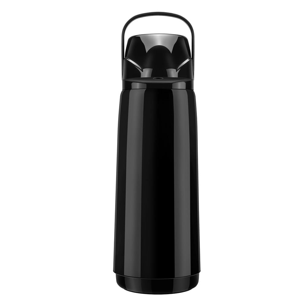 Garrafa Térmica Air Pot 1,8L Slim Pressão Preto Invicta - 5