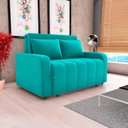Ver imagem 3 de Sofá Cama Compacto 2 Lugares 1,38 Larg Amora New Matrix