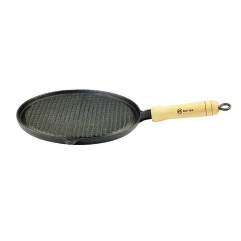 Bifeteira Redonda Estriada com Cabo Santana 24cm