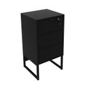Ver mais imagens de Escritório Industrial Completo Com Mesa em L e Gaveteiro Cor: Preto