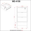 Ver imagem 5 de Escritório Industrial Completo Com Mesa em L e Gaveteiro Cor: Preto