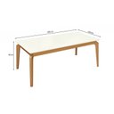 Ver imagem 3 de Conjunto para Sala de Jantar 8 Lugares Madeira Maciça com Mesa Tampo Vidro/MDF e 8 Cadeiras Teladas