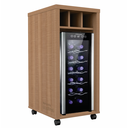 Ver imagem 1 de Adegueira Bancada Embutir Adega Vinhos com Rodízios Nogueira