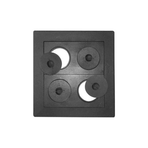 Chapa Econômica Fogão Lenha 4 Furos Com Tampa 47x45x47cm