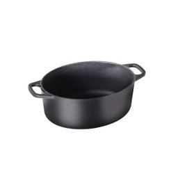 Caçarola Ferro Fundido Oval Alça E Tampa De Ferro 4l - 2