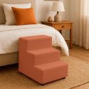 Ver imagem 3 de Escada de Cachorro Escadinha Pet Gato Rampa 3 Degrais Veludo