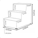 Ver imagem 2 de Escada de Cachorro Escadinha Pet Gato Rampa 3 Degrais Veludo