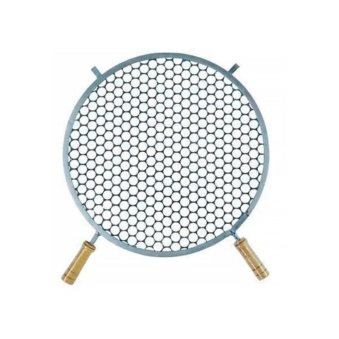 Grelha Redonda De Inox Para Churrasqueira 45cm De Diâmetro