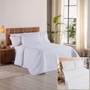 Ver imagem 2 de Kit Cobre Leito + Jogo de Cama Premier Casal 7 Peças Hipercal 200 Fios 80% Algodão, 20% Poliéster