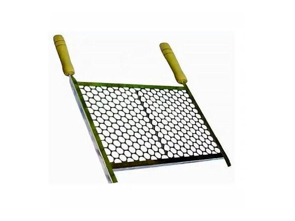 Grelha Retangular Para Churrasqueira Em Aço Inox 40x50cm - 1