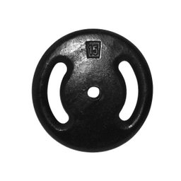 Anilha Ferro Fundido Pintada Fitness Academia 15 Kg - 1